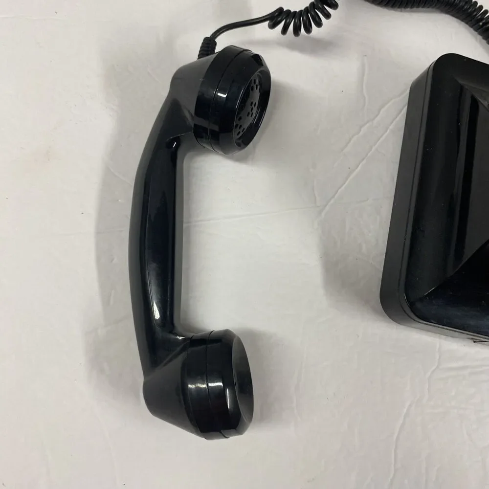 50's Style Classic Black Touch Tone Desk Phone from Polyconcept